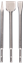 Снимка на 1 SDS-plus секач-шило 250 mm 1 SDS-plus секач - права лопата 40 x 250 mm 1 SDS-plus плосък секач 20 x 250 mm;2607019457