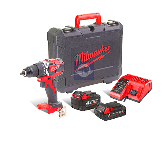 Снимка на Акумулаторен безчетков пробивен винтоверт Milwaukee  M18CBLPD-422C,2.0 и 4.0Ah батерии,зарядно;4933472116