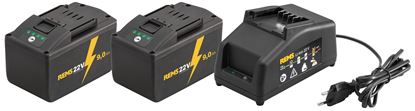 Снимка на REMS Power-Pack  комплект 2 батерии х 22V;9Ah+устройство за бързо зареждане 230V,90W 571592