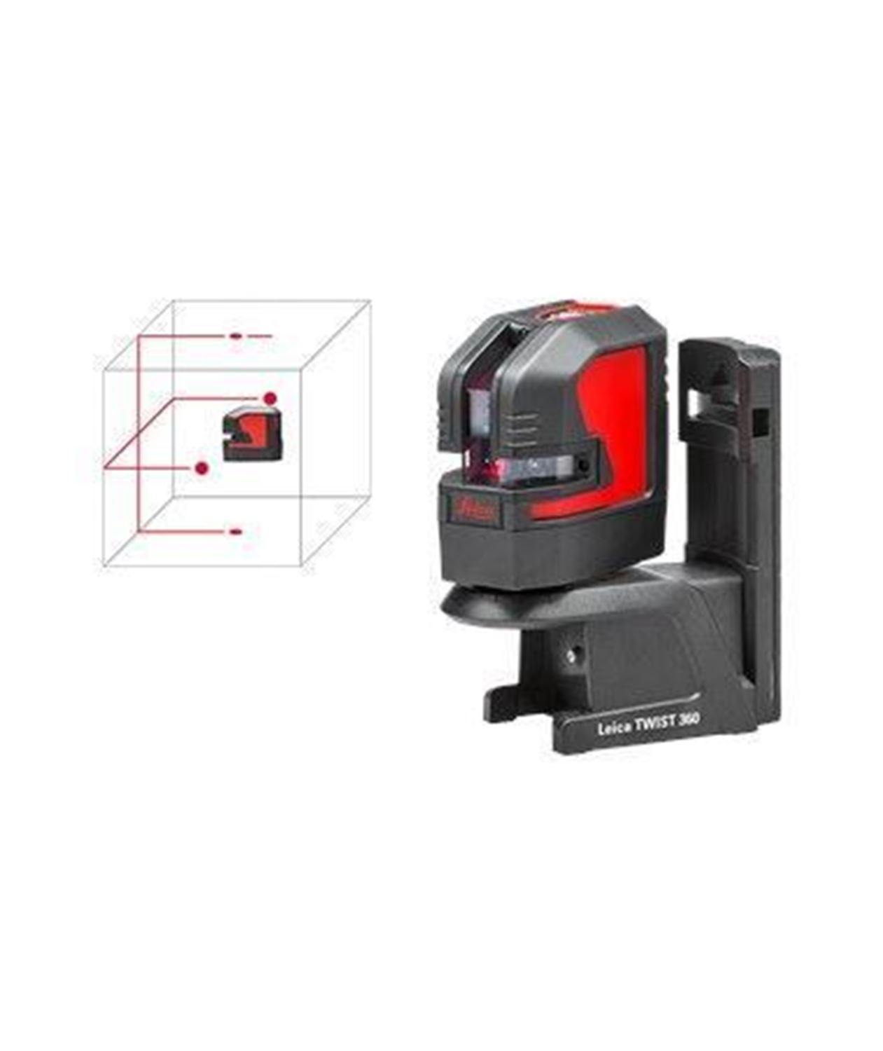 Снимка на Самонивелиращ се Crossline лазер Leica LINO L2P5,25m, червен лъч ,864431