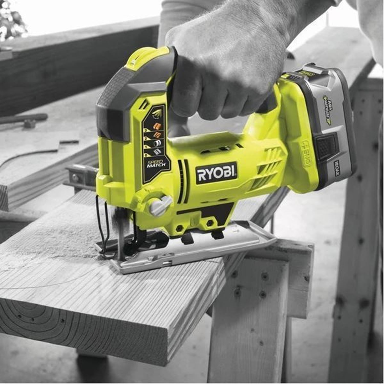 Снимка на Акумулаторен прободен трион RYOBI R18JS-120S,18V,1 бат. 2.0Ah,Зарядно,Чанта