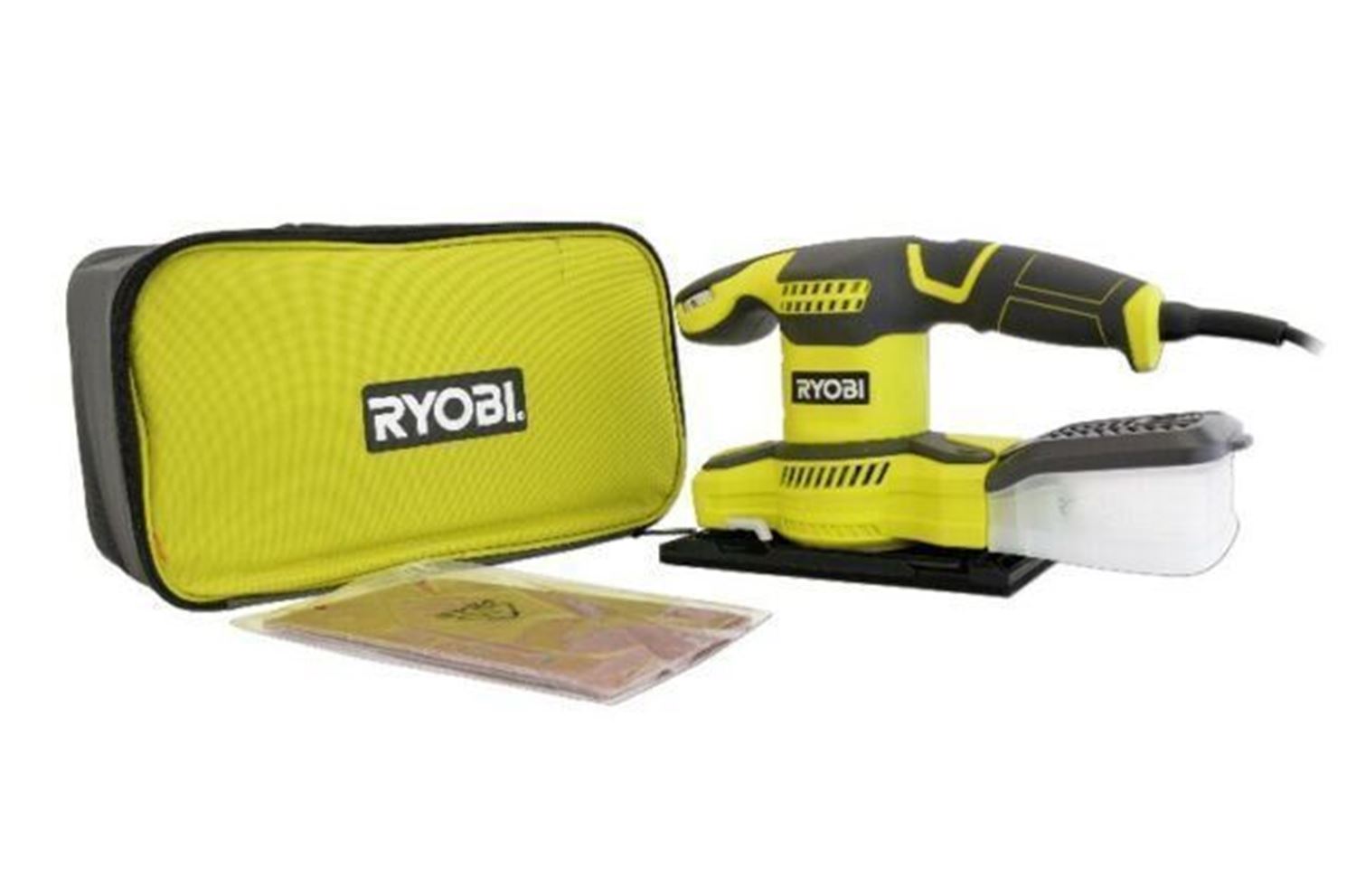 Снимка на Виброшлайф RYOBI RSS280-S,280W,шлифовъчни ленти 10 x 60g, 10 x 100g и 10 x 150g, мека чанта , 5133003502