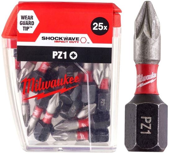 Снимка на Накрайници Milwaukee PZ1 25mm,25бр.,4932430861