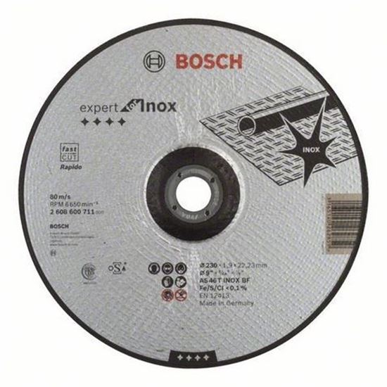 Снимка на Диск за рязане, AS 46 T INOX BF, 230 mm, 22,23 mm, 1,9 mm,2608600711
