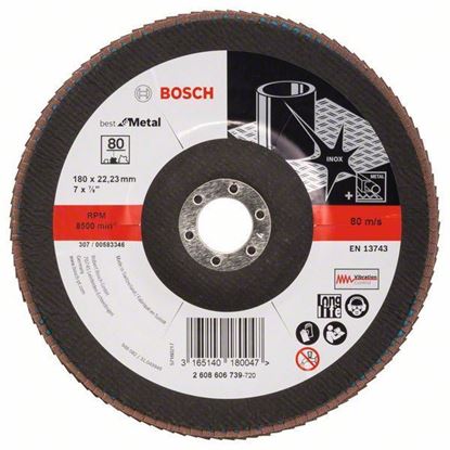 Снимка на Ламелен диск - конус;180 x 22,23 mm, P80;2608606739