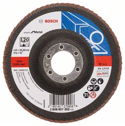 Снимка на Ламелен диск - прав;115 x 22,23 mm, P120;2608607352