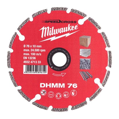 Снимка на Диамантен диск Multi-Material Milwaukee DHMM 76 mm,4932471333
