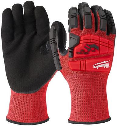 Снимка на Предпазни ръкавици Milwaukee Impact със защита от удар и сряз ниво-3 размер 9/L, 4932478128