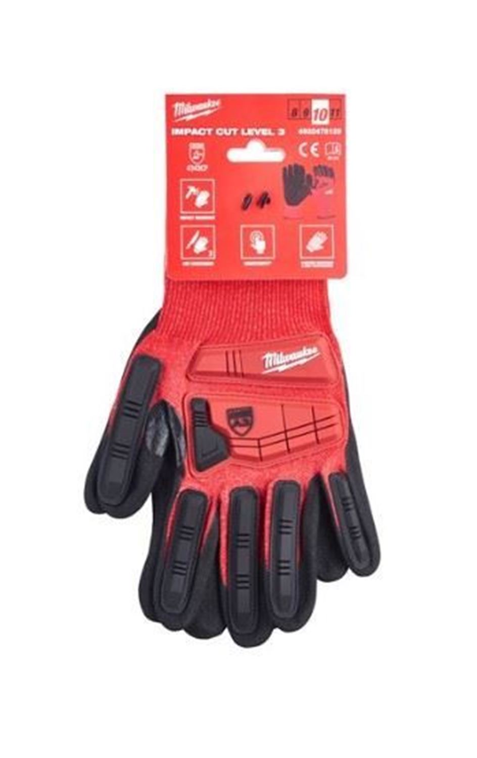Снимка на Предпазни ръкавици Milwaukee Impact със защита от удар и сряз ниво-3 размер 10/XL, 4932478129