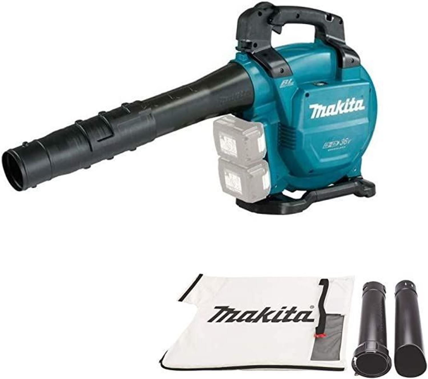 Снимка на  Акумулаторна въздуходувка/листосъбирач Makita DUB363ZV, 18V+18V, 65 m/s, 13.4 m³/min,  (само машина)