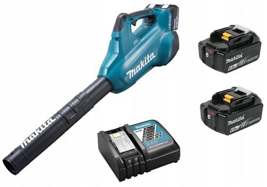 Снимка на Акумулаторна въздуходувка Makita DUB362Z,18V+18V, 54 m/s, 13.4 m³/min, Бат. 2Х BL1860B 6.0Ah, DC18RC к-кт