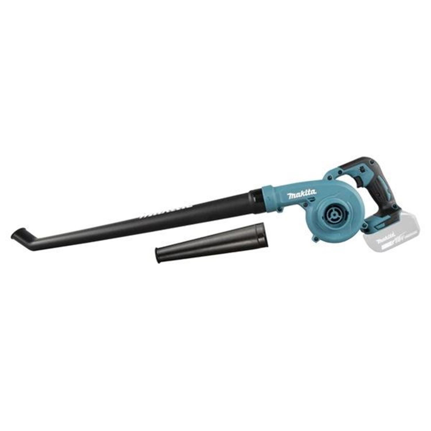 Снимка на Акумулаторна въздуходувка Makita DUB186Z,18V, 68 m/s, 3,2 m³/min, Бат. 2Х BL1830B 3.0Ah, DC18RC к-кт