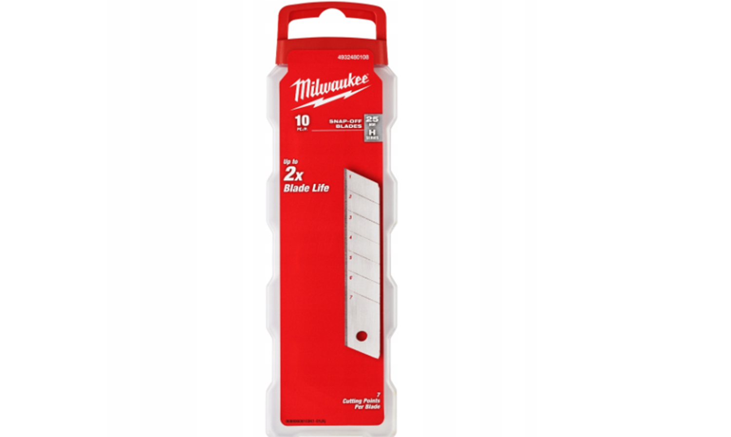 Снимка на Резервни резци за макетен нож,25 мм.,10 бр.,Milwaukee,4932480108