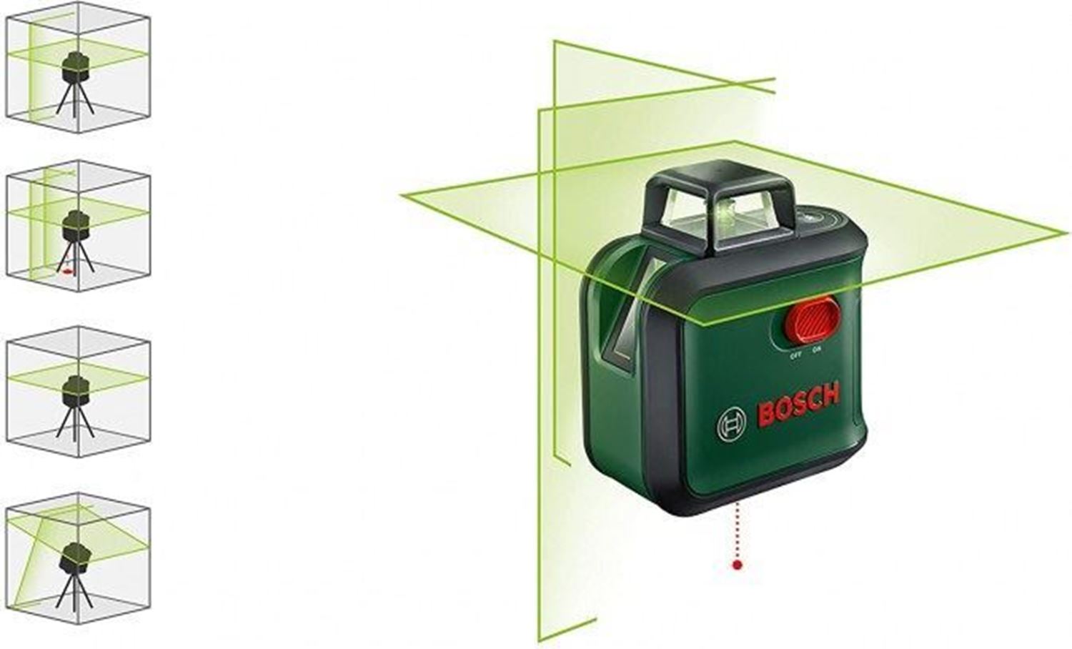 Снимка на Лазерен нивелир AdvancedLevel360 + TT 150 (комплект със статив),0603663B04,Bosch