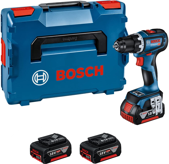 Снимка на Акумулаторен винтоверт GSR 18V-90 C,2x 4,0Ah батерии,L-Boxx,06019K6003,Bosch