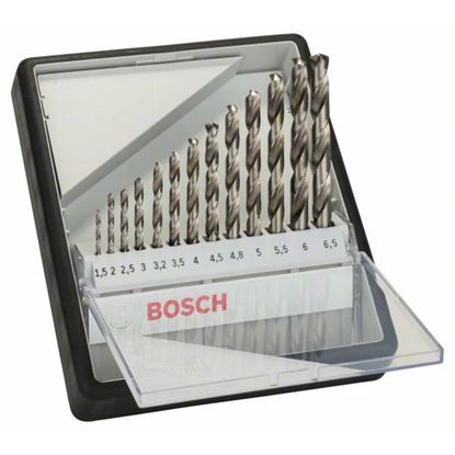 Снимка на 13-части Robust Line Комплект свредла за метал HSS-G 135°,2607010538,Bosch