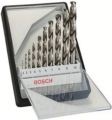 Снимка на 10-части Robust Line Комплект свредла за метал HSS-G 135°,2607010535,Bosch