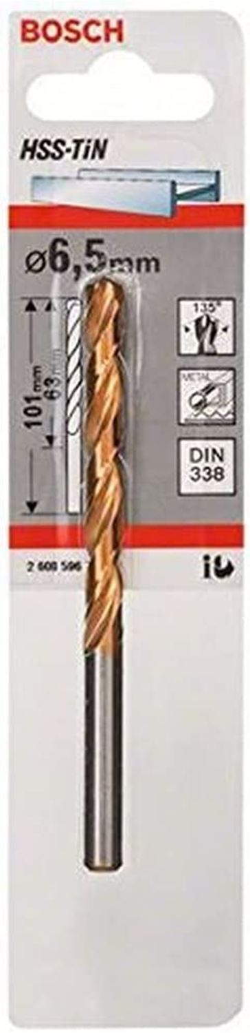 Снимка на Свредло за метал HSS-TiN DIN 338 6,5x63x101 mm,2608596716,Bosch