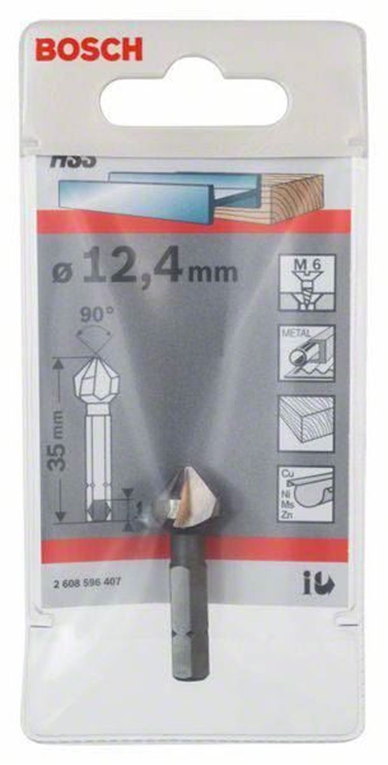 Снимка на Конусен зенкер 12,4 mm,M6,35 mm,1/4",2608596407,Bosch