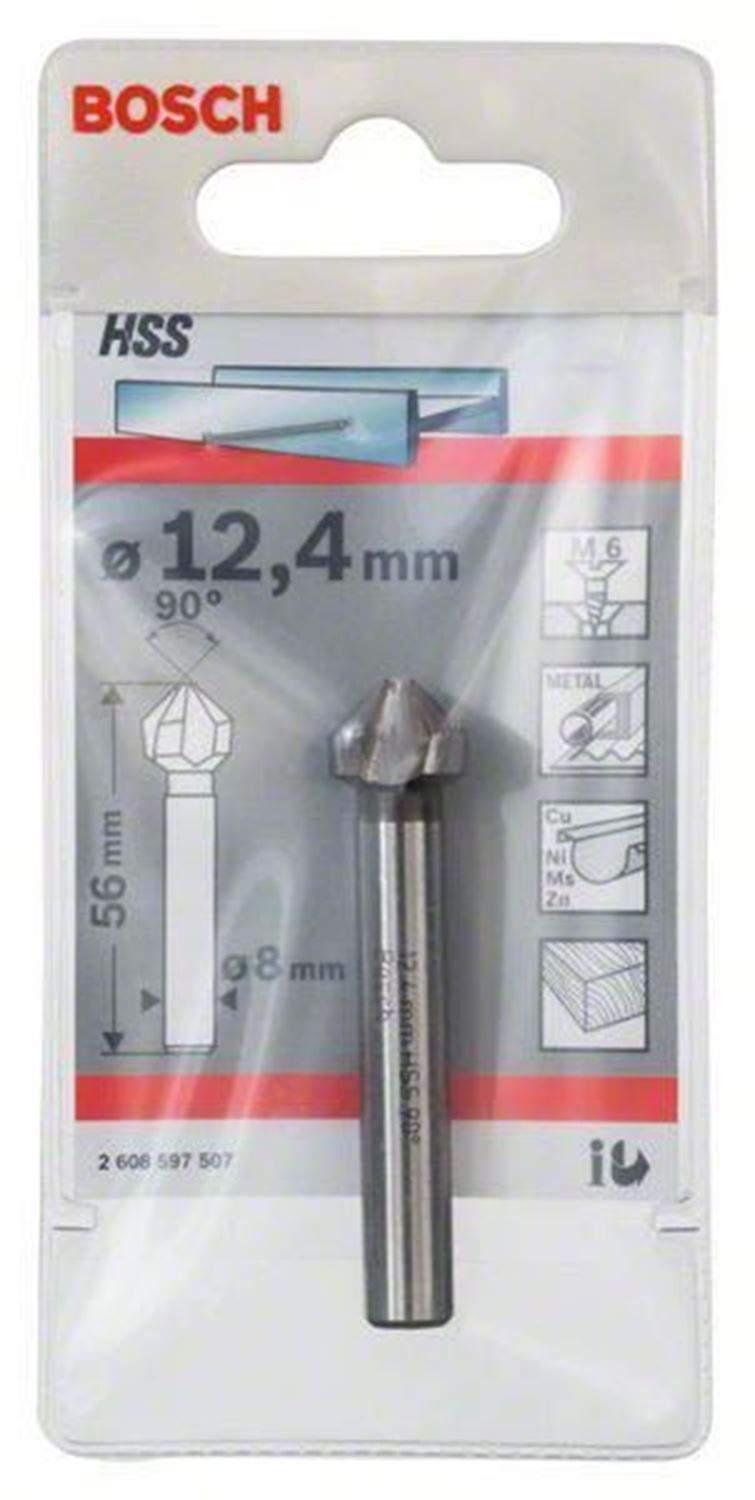 Снимка на Конусен Зенкер 12,4 mm,M6,56 mm,8 mm,2608597507,Bosch