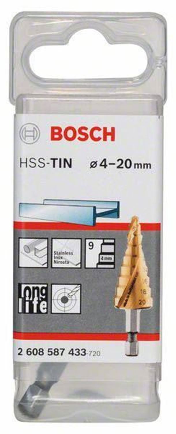 Снимка на HSS-TiN Стъпаловидно свредло,9-степени,2608587433,Bosch