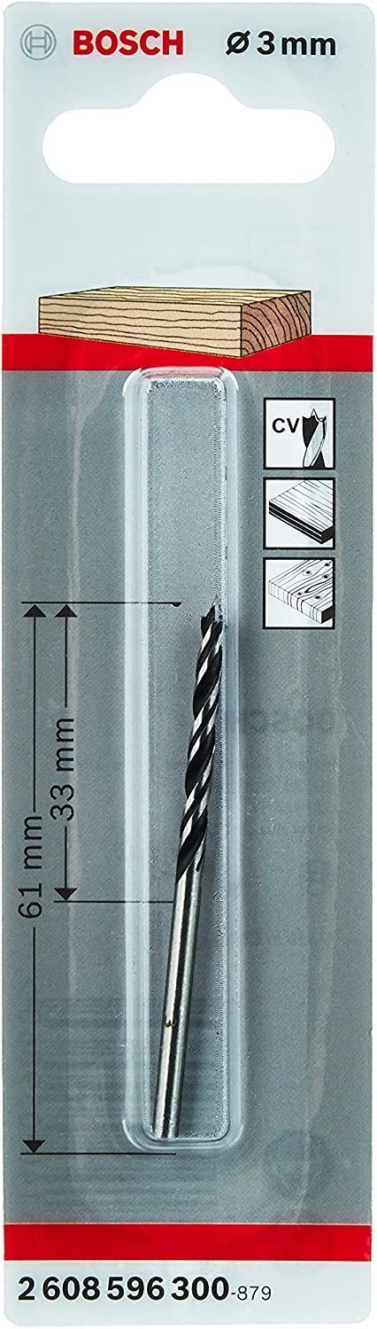 Снимка на Свредло за дърво 3x30x60 mm,d 3 mm,2608596300,Bosch