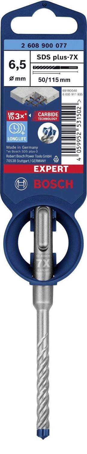 Снимка на EXPERT Свредло SDS plus 7X 6.5x50x115 mm,2608900077,Bosch