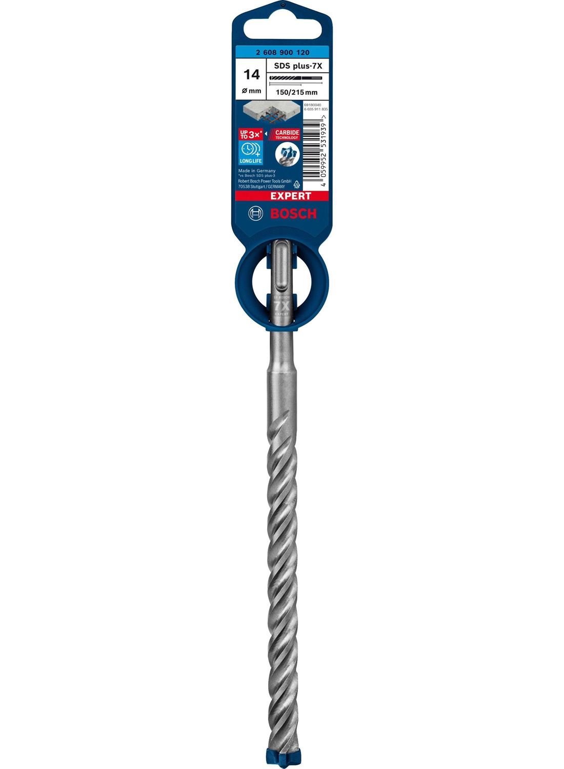 Снимка на EXPERT Свредло SDS plus 7X 14x150x215 mm,2608900120,Bosch