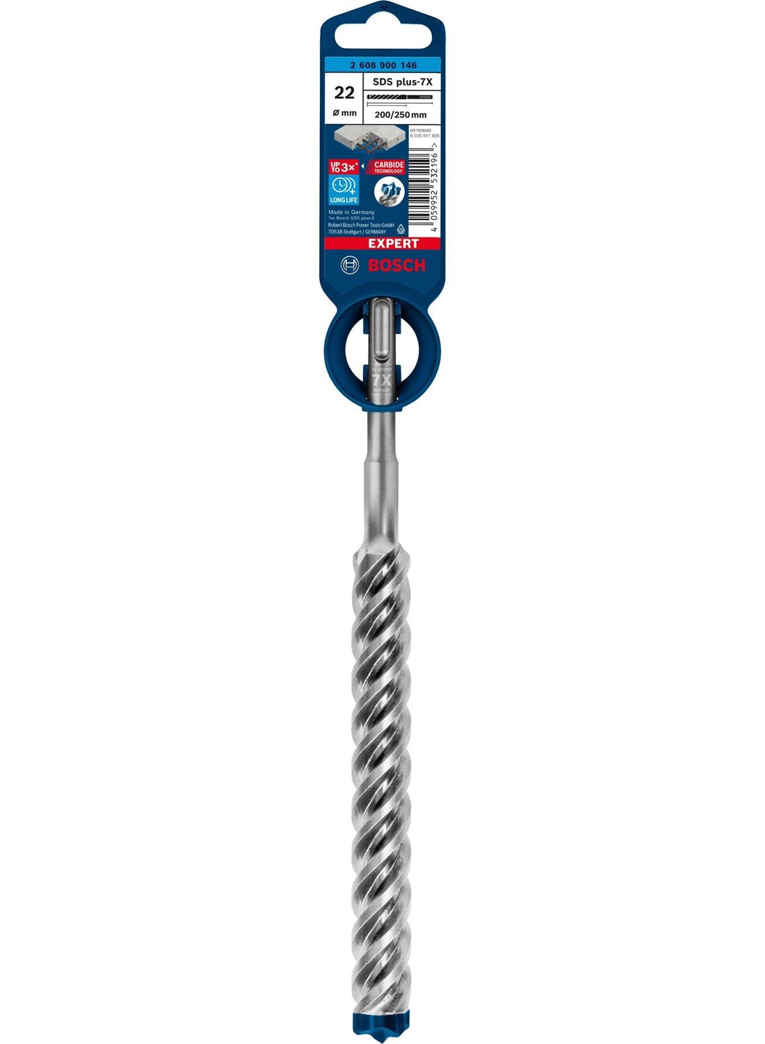 Снимка на EXPERT Свредло SDS plus 7X 22x250 mm,2608900146,Bosch