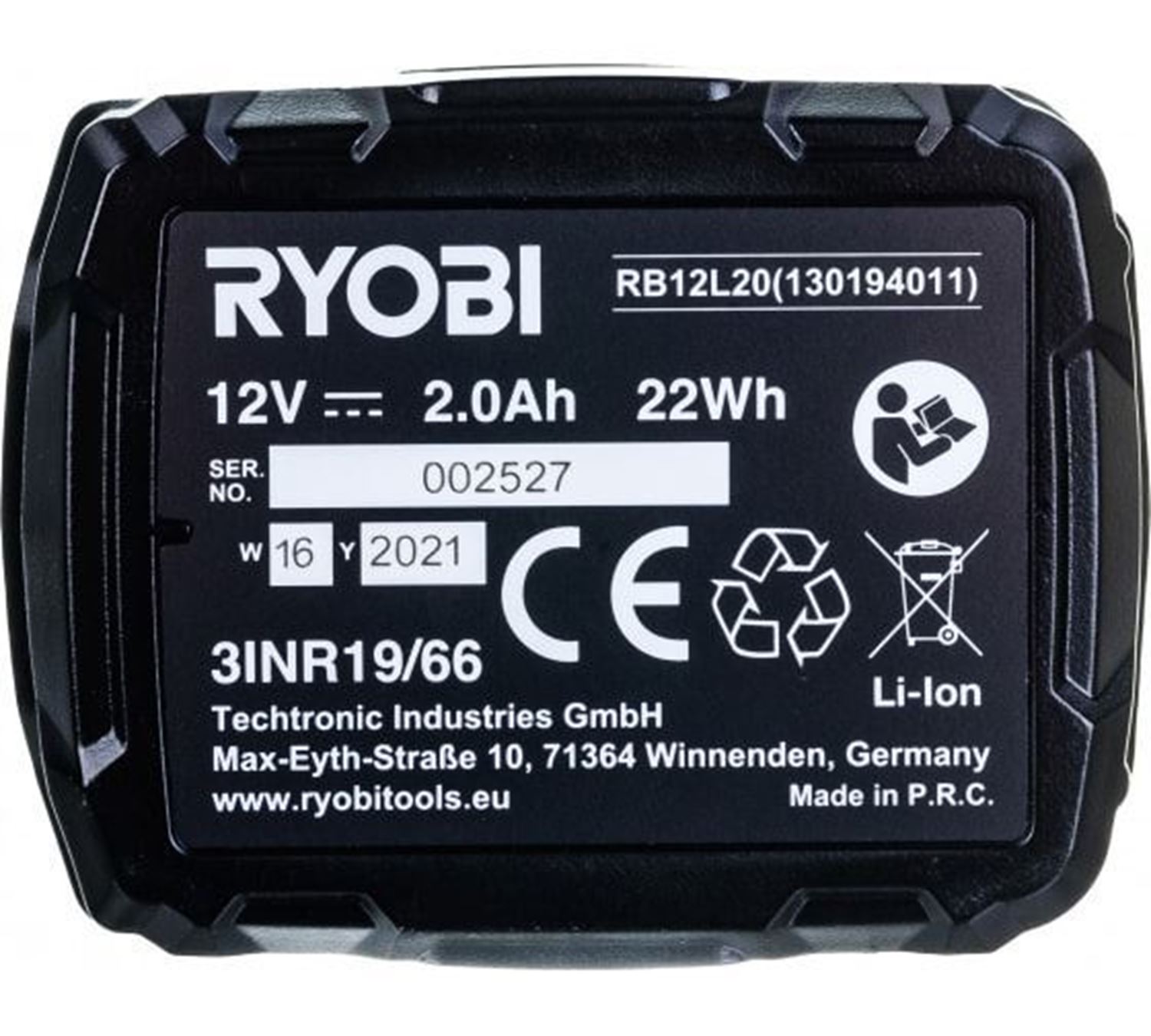 Снимка на Акумулаторна батерия 2.0Ah RB12L20, 12V,5133005089,Ryobi