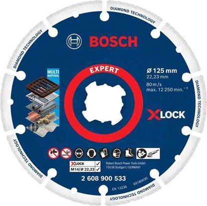 Снимка на EXPERT X-LOCK Диамантен диск за Метал 125x22.23 mm,2608900533,Bosch