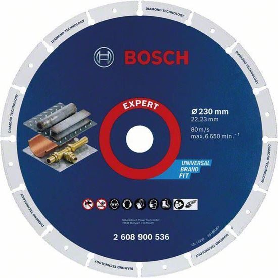 Снимка на EXPERT Диамантен диск за Метал 230x22.23 mm,2608900536,Bosch