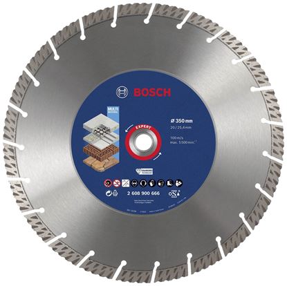 Снимка на EXPERT Диамантен диск за рязане Multi Material 350x25.40x3.3x15 mm,2608900666,Bosch