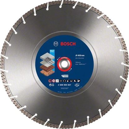 Снимка на EXPERT Диамантен диск за рязане Multi Material 400x25.40x3.3x15 mm,2608900667,Bosch