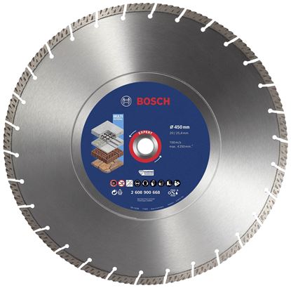 Снимка на EXPERT Диамантен диск за рязане Multi Material 450x25.40x3.3x15 mm,2608900668,Bosch