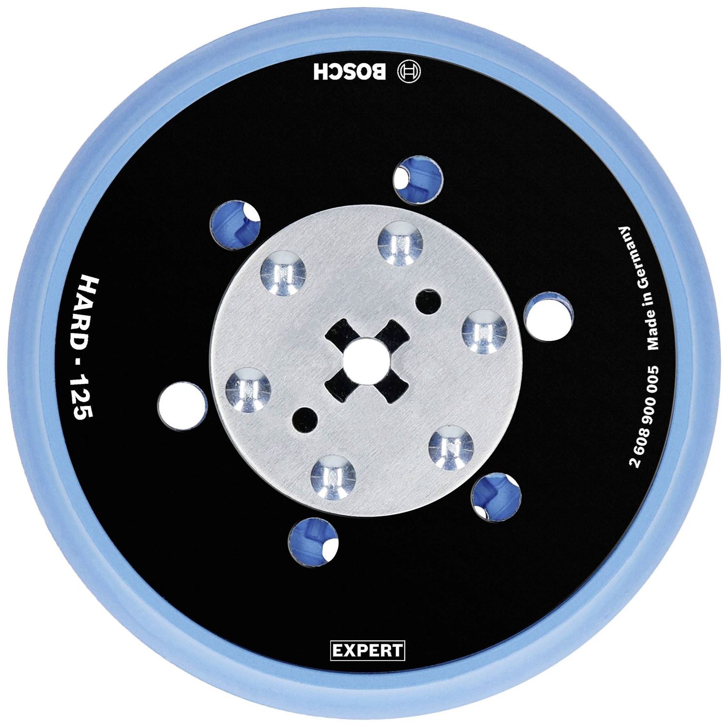 Снимка на EXPERT Шлифовъчна подложка твърда Multi-Hole D125,болт 5/16”,2 шайби,2608900005,Bosch