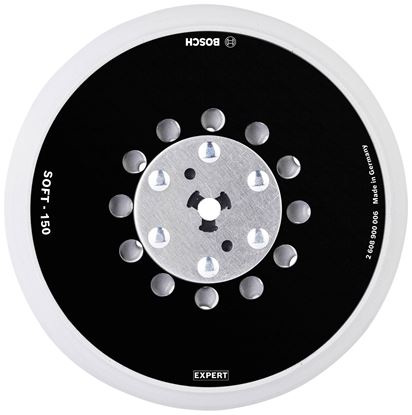 Снимка на EXPERT Шлифовъчна подложка мека Multi-Hole D150,болт 5/16”,2 шайби,2608900006,Bosch