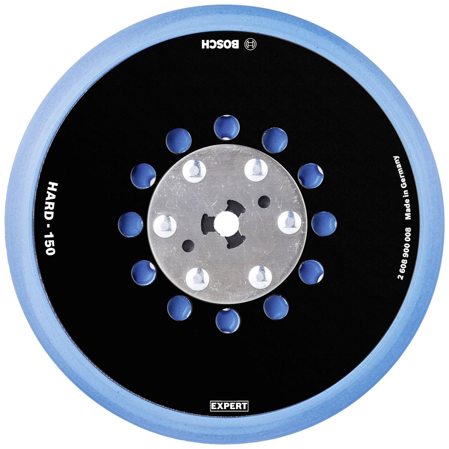 Снимка на EXPERT Шлифовъчна подложка твърда Multi-Hole D150,болт 5/16”,2 шайби,2608900008,Bosch