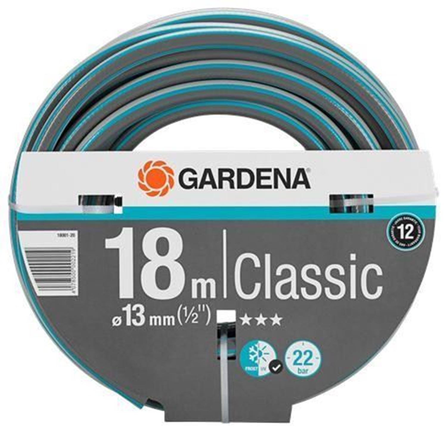 Снимка на Маркуч Classic 13 мм (1/2"), 18 м, 18001-20, Gardena