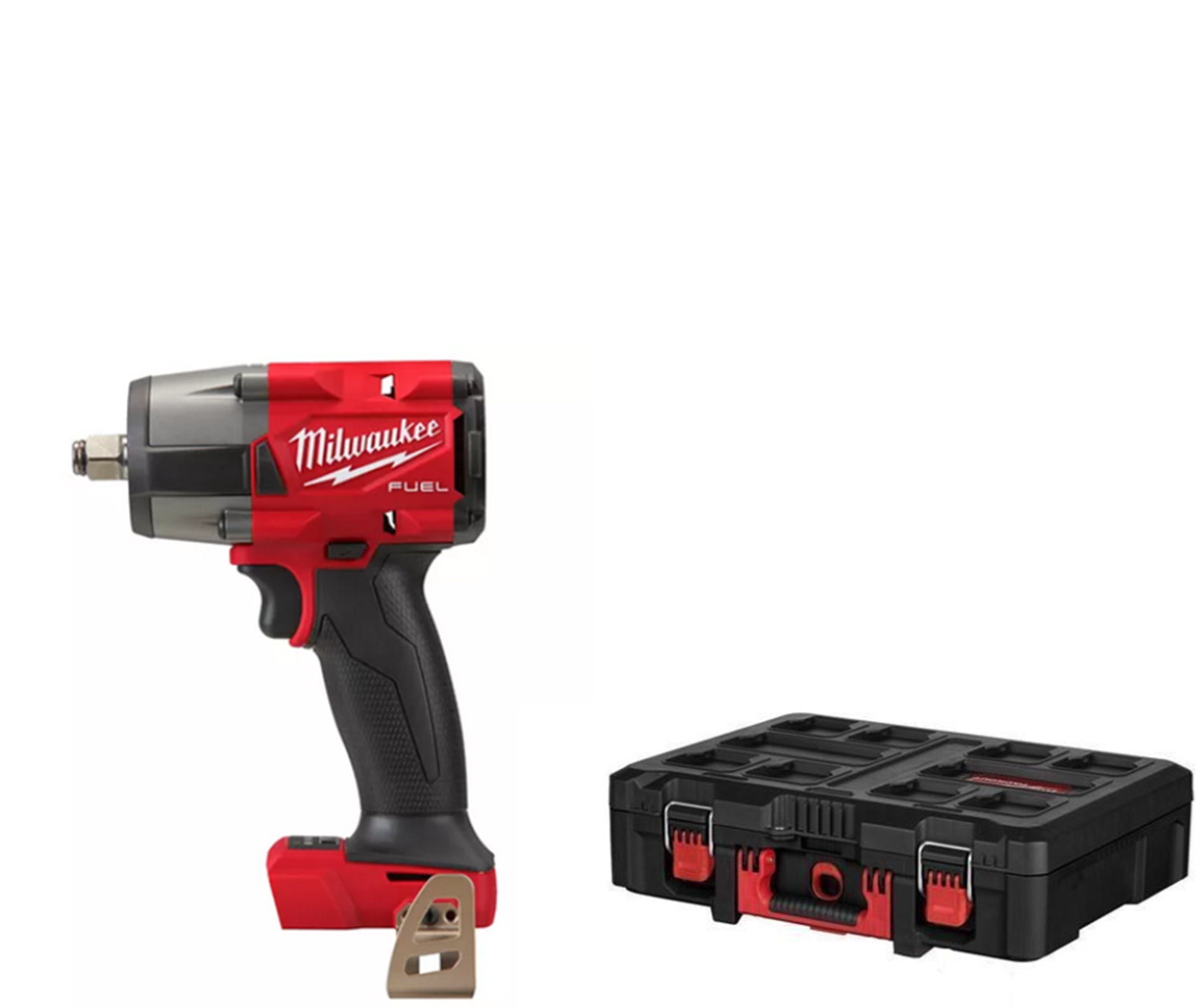 Снимка на Акумулаторен гайковерт Milwaukee M18FMTIW2F12-0, SOLO, PACKOUT Куфар