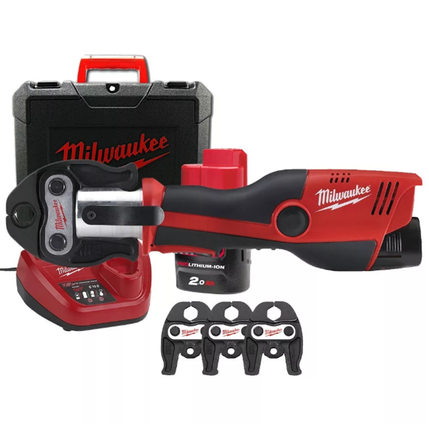 Снимка на Акумулаторна радиална преса M12HPT-202C V-SET, 12V, 2X2 AH, 19 KN, 4933443100, Milwaukee