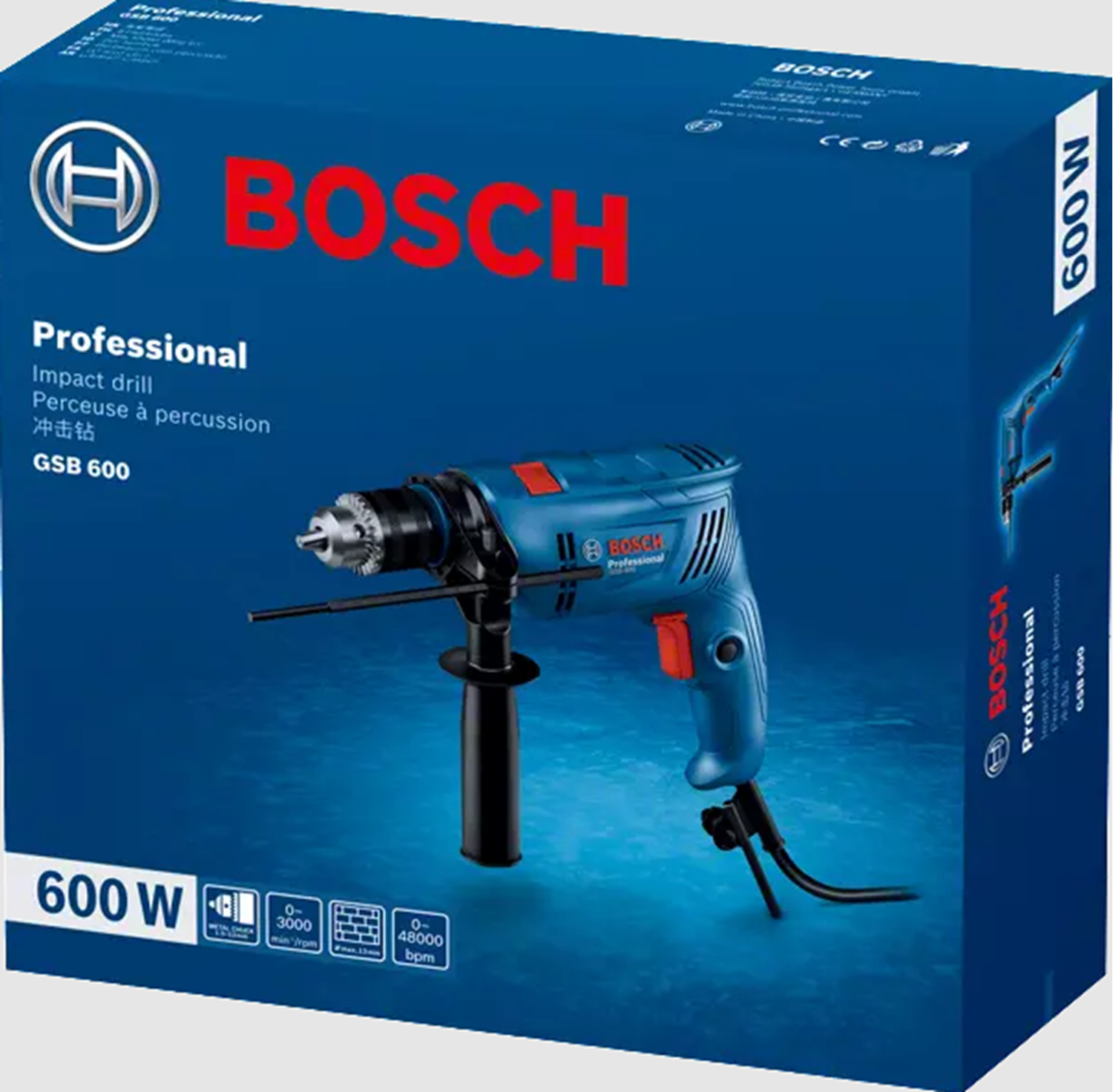 Снимка на Ударна бормашина GSB 600 Professional, 06011A0320, Bosch