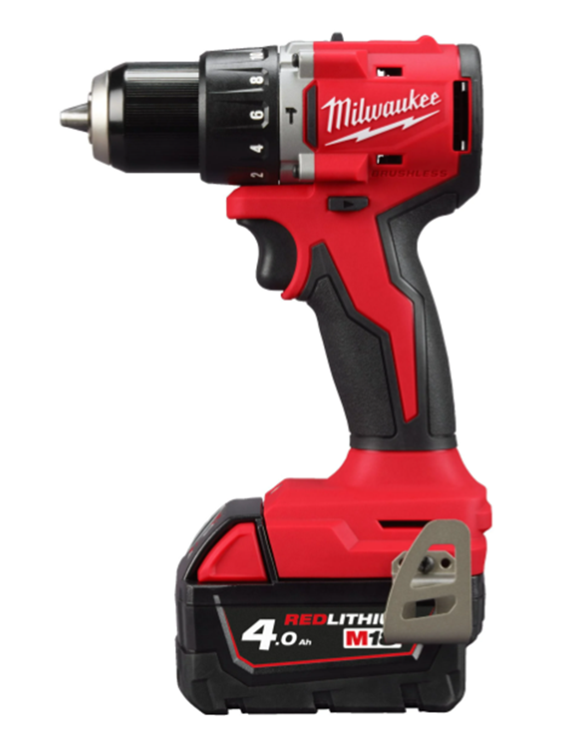 Снимка на Компактна безчеткова ударна бормашина MILWAUKEE M18BLPDRC-422C, 1 Батерия X 4Ah, 1 Батерия X 2Ah, Зарядно, Куфар, 4933492825 + Комплект накрайници-вложки Milwaukee 