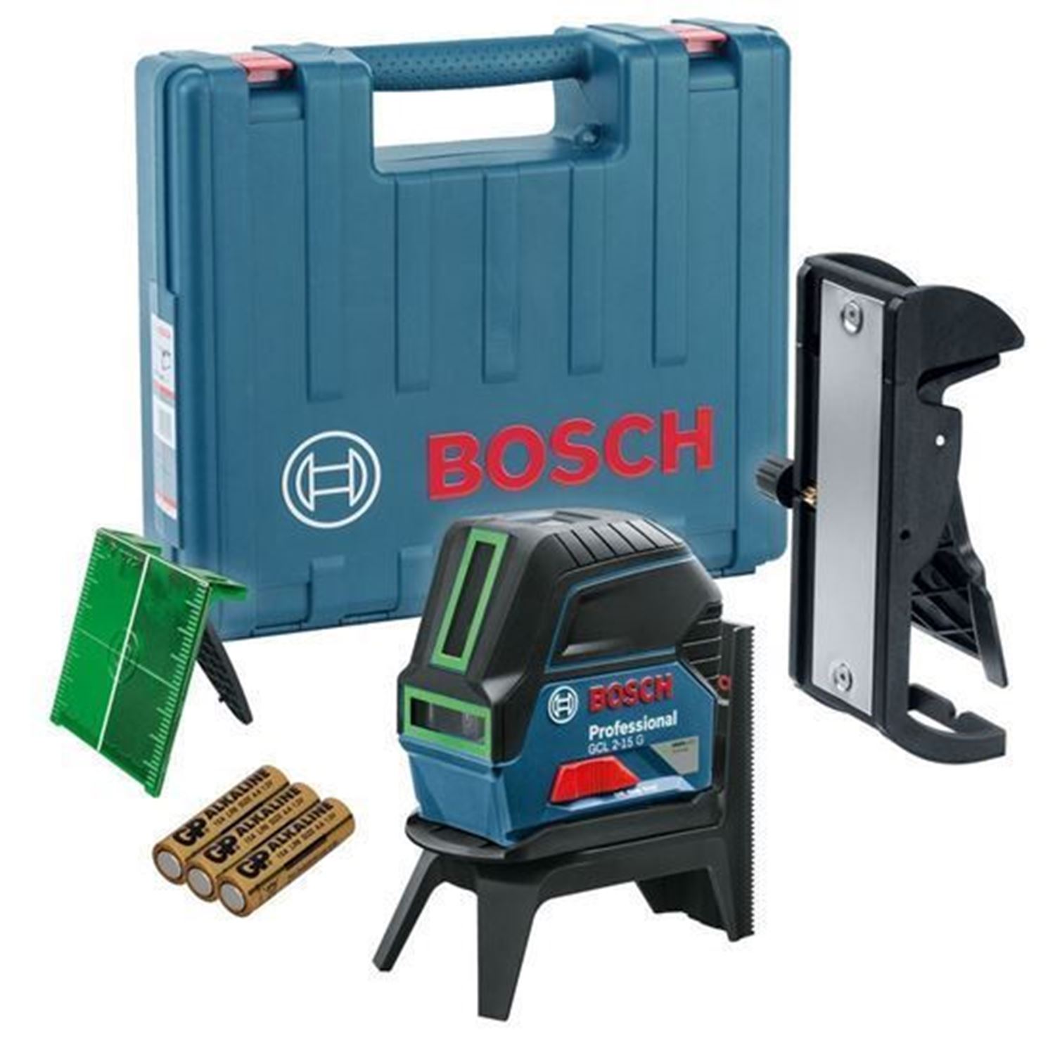 Снимка на Лазерна ролетка BOSCH GLM 50-25 G,0601072V00 + Линеен лазер Bosch GCL 2-15 G Professional+RM1,мишена,куфар 0601066J00 + Бонус Детектор BOSCH GMS120-27